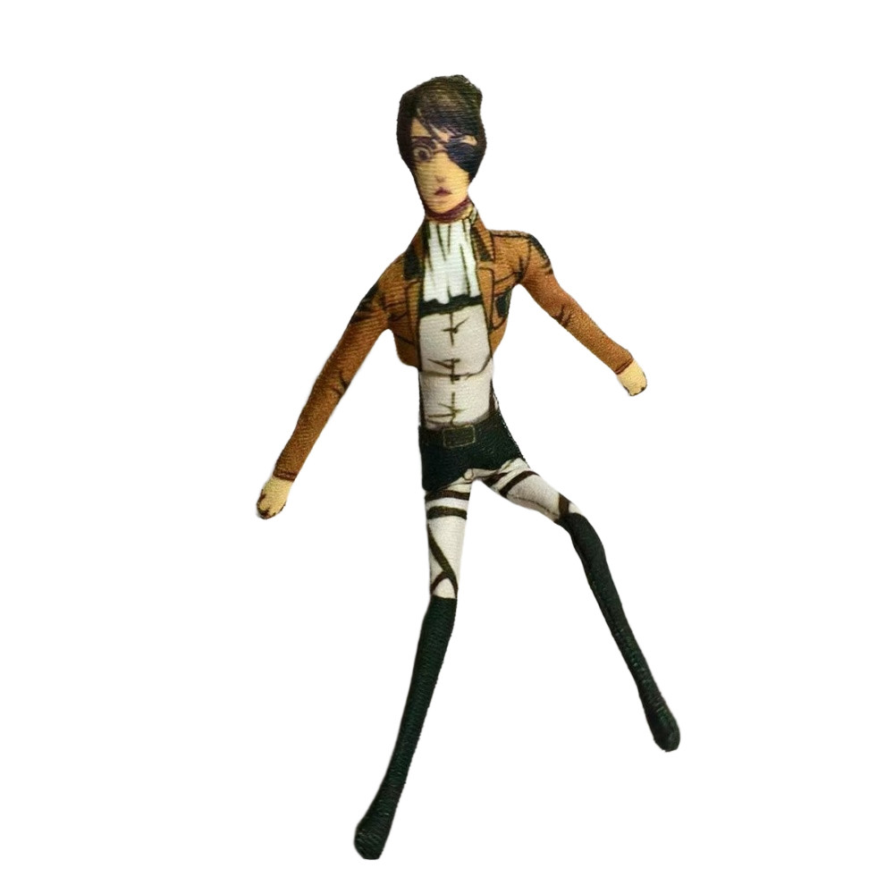 Anime Levi Eren Jaeger Plush Levi Eren Jaeger Hange Zoe Plushies Doll Slender Twistable Shape
