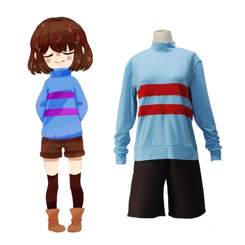 UWACOS Prototype Mission Undertale Cosplay Fun Costume Frisk Cos Suit Necklace Halloween Party