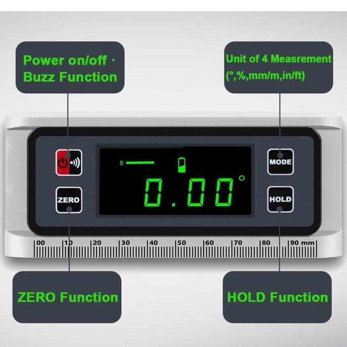 Digital Angle Meter, Angle Meter, Japanese Instruction Manual Included
