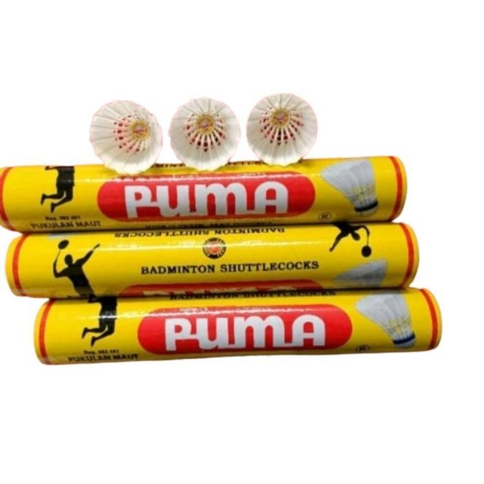 Shuttlecock Badminton Puma Kuning / Kok Bulutangkis Puma Kuning