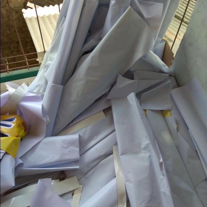 Diskon Banner Spanduk Flexy 3X7 Meter Polos Bekas Sisa Produksi Gagal Cetaka Original