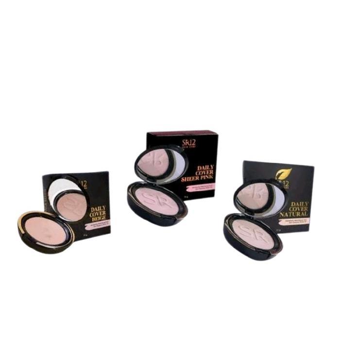 Original Bedak Sr12 Compact Powder Ringan Tahan Lama Bedak Padat Make Over Daily Cover And Loose