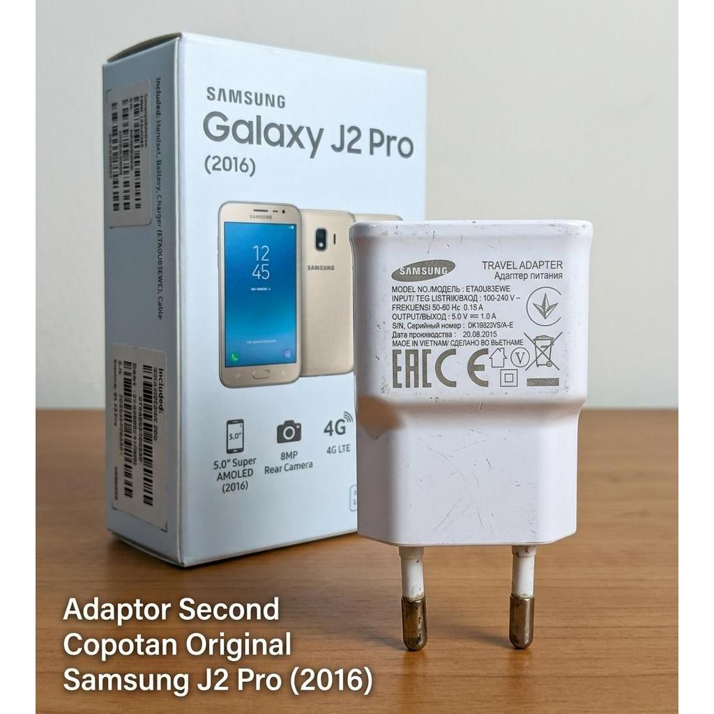 Kepala Cas Samsung ETA0U83EWE Original Bekas 5W Adapter 5V1A Standard Charge Cocok Galaxy J2 Pro 201