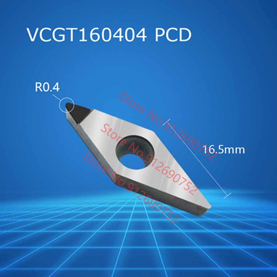 VCGT160401 VCGT160402 VCGT160404 VCGT160408 diamond insert VCGT pcd For Aluminum