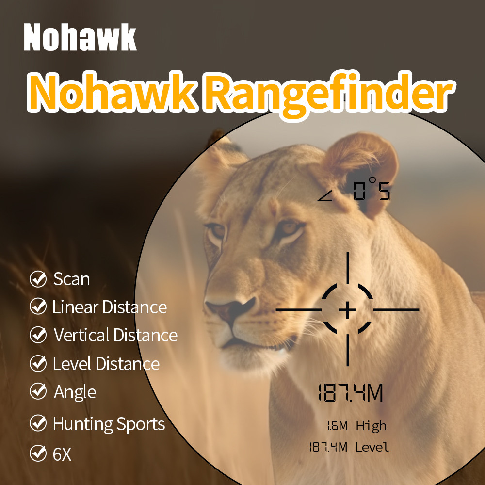 Hunting Laser Rangefinder 1000m Hunting Range Finder with Target Acquisition Technology Clear