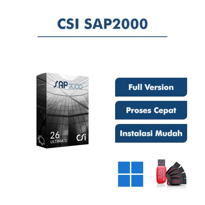 CSI SAP2000 2025 Full Version Software Civil Engineering Arsitektur Full Lisensi Lifetime