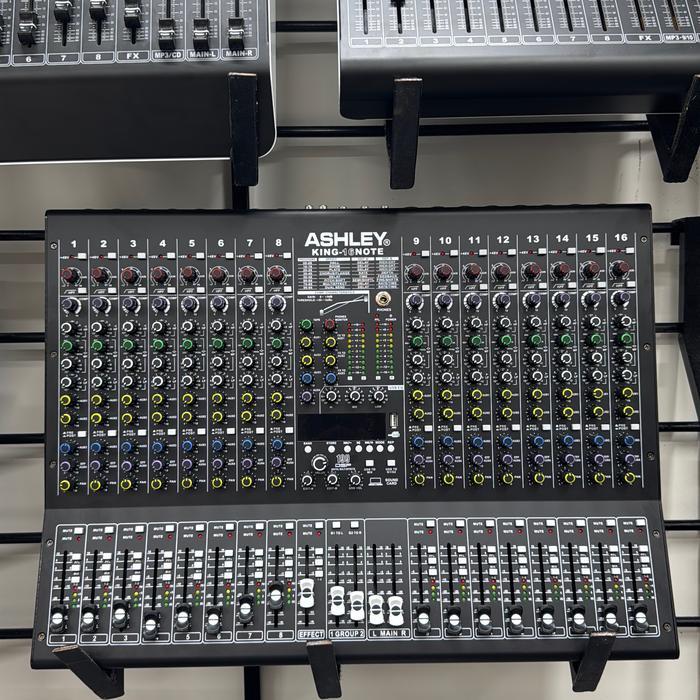 MIXER AUDIO ASHLEY KING 16 NOTE 16CH ORIGINAL LED MONITOR