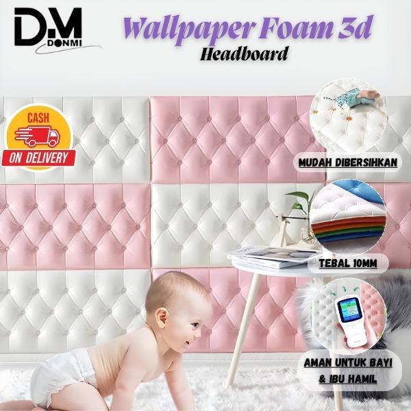 Donmi - Wallpaper Pelindung Dinding Foam Headboard Tebal 10mm untuk Bayi Busa Empuk Peredam