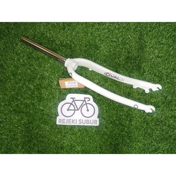Best Seller Fork Rigid Ring 26 Alloy Disk Brake Cakram Saja Hitam Putih Not Mosso - Hitam Terlaris