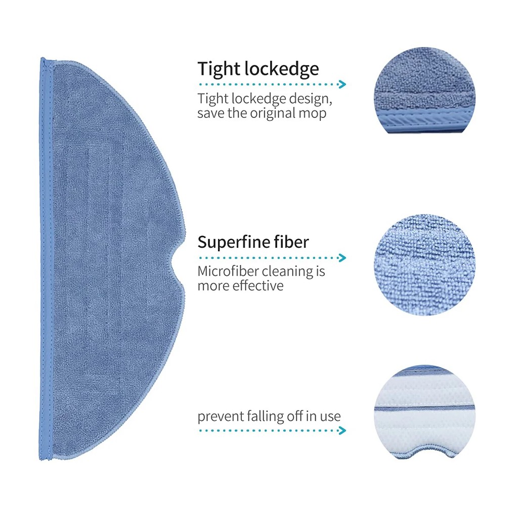 Vacuum Mop Replacement Pads for Roborock S7 Roborock S7 Roborock S7 MaxV Roborock S8S8 Roborock S7