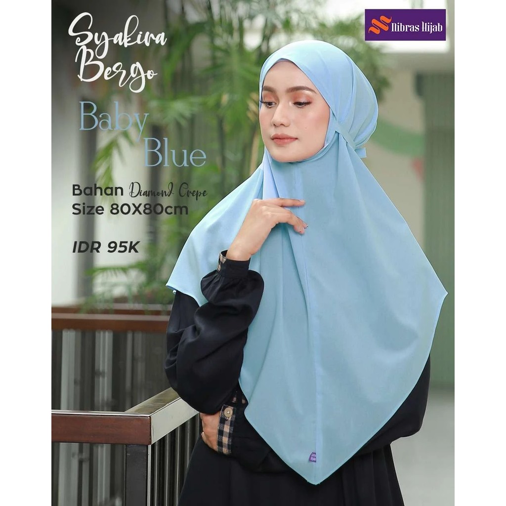 100493-Fashion Muslim/Pakaian Muslim Wanita/Hijab/Hijab Instan NIBRAS HIJAB SYAKIRA BERGO/ BIG SALE 