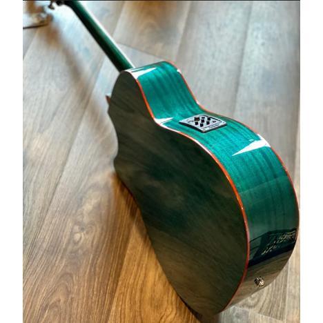 Gitar Akustik Elektrik SQOE SMLT With Fishman Presys Plus Preamp Original - Trans Blue