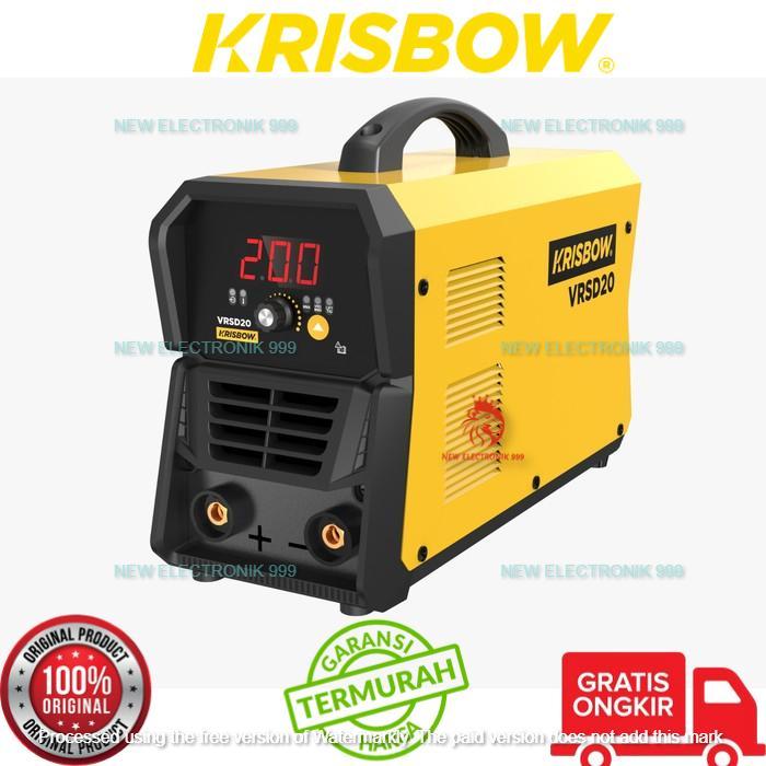 KRISBOW INVERTER DC STICK WELDING 200A 1P VRSD20 10058936 Krisbow Mesin Las Inverter 200a 1ph Vrsd20