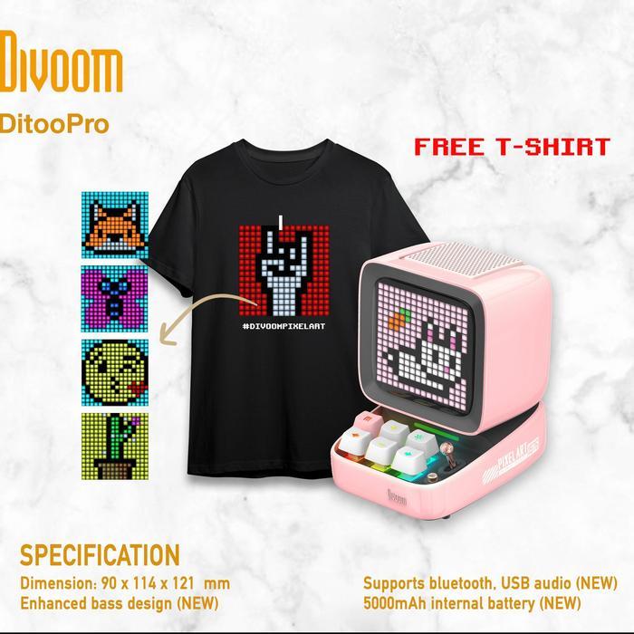 Divoom Ditoo Pro Speaker With Pixel Art