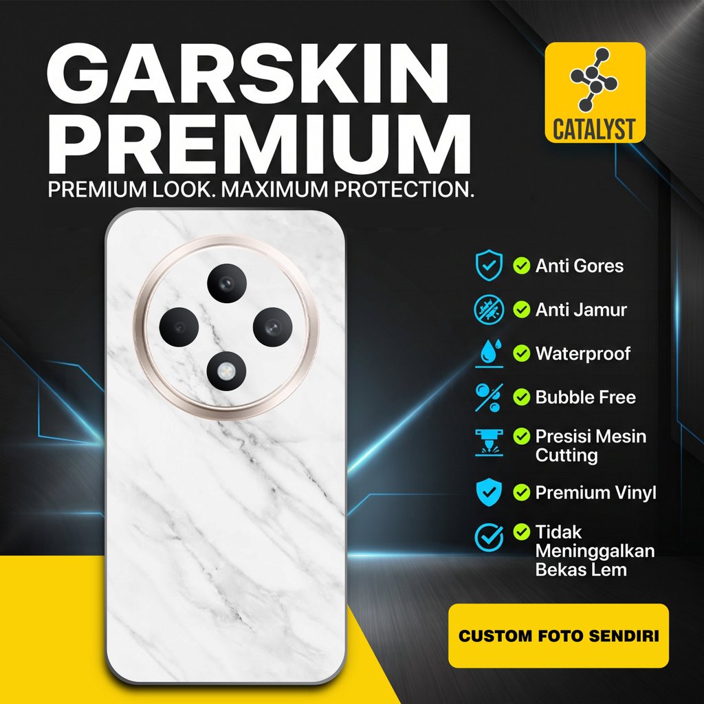 Garskin Vinyl OPPO Reno12 F 5G Fullbody - isi 2 - marble - Skin protector Case