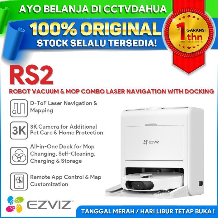 RS2 EZVIZ ROBOT VACUUM & MOP COMBO LASER NAVIGATION WITH DOCKING