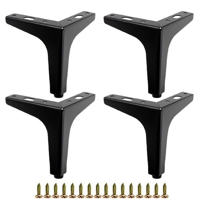 4Pcs/Set Kaki Sofa Hitam Segitiga 10Cm 15Cm / Kaki Sofa Hitam/Cabinet Coffee Table Feet Hardware