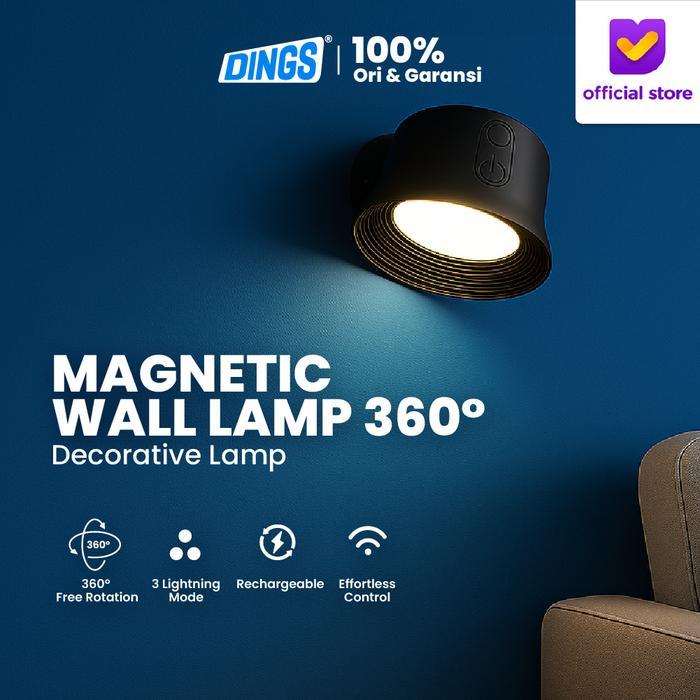 DINGS Wall Lamp LED Magnet 360 Rechargeable