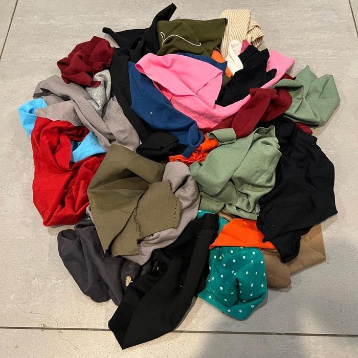 Kain Lap Kain Majun Kain Bekas Katun Perca Tanpa Jahitan Ukuran Sedang Harga Kiloan Cleaning