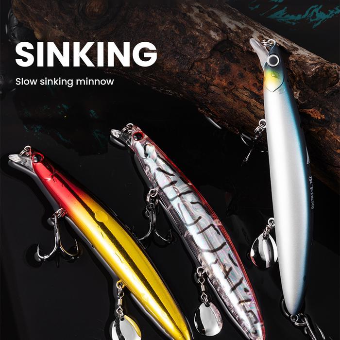 JEMMY UMPAN MINNOW 20G/13CM EXTRA SPINNER-SPOON LURE PANCING CASTING KILLER PREMIUM QUALITY TREBLE