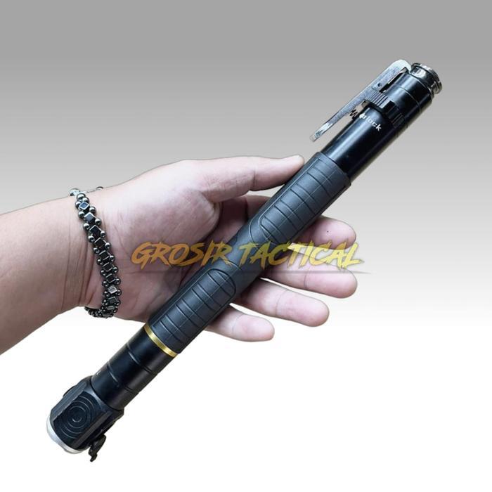 TAHAN LAMA - Baton stick senter baton tactical baton otomatis tongkat besi stick otomatis