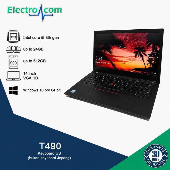 Laptop T460 T470 T480 T490/T490s Core i5/i7 8th Gen8 - T460 i5 Gen6, RAM 8/128GB SSD