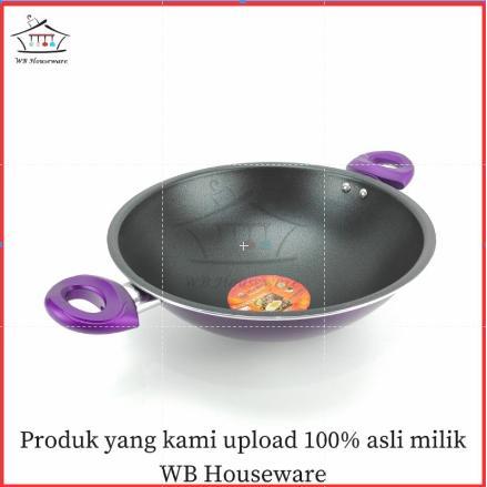 Supra Wajan Teflon Anti Lengket 30Cm / Wajan Kuali Supra / Wok 30Cm