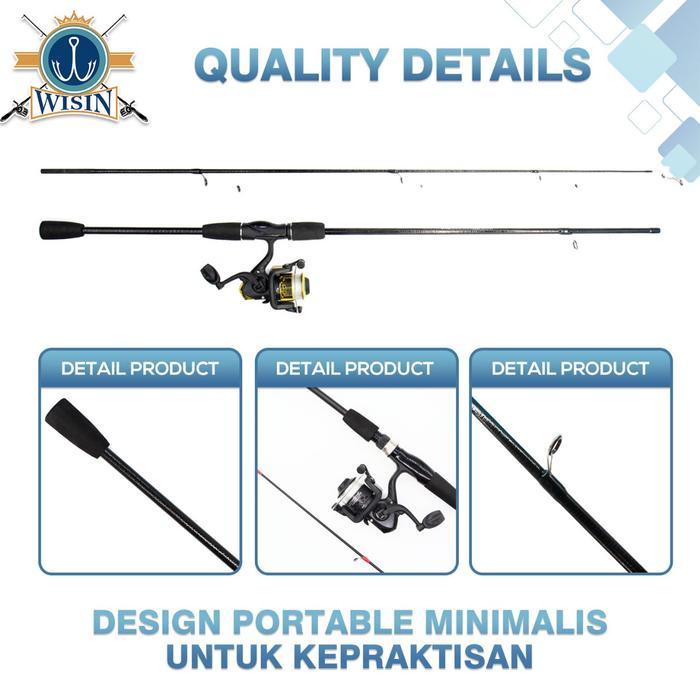 Cairomartt- Wisin Set Pancing Lengkap Pancing 1 Set Lengkap Kuat Set Alat Pancing Pancing 1 Set Dan