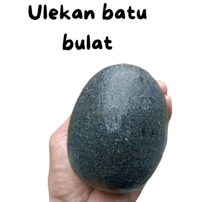 TERLARIS Ulekan bulat gilingan batu asli READY
