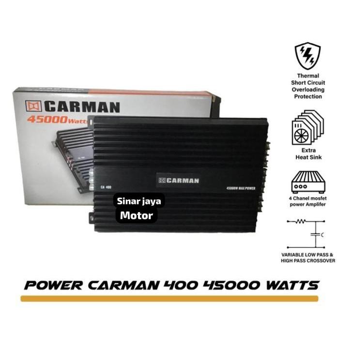 Power Amplifier Mobil Carman CA-400 8000watt 4 channel