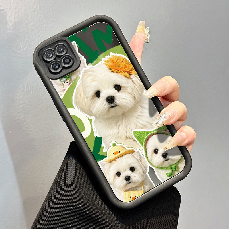 Casing Hp Samsung Galaxy A12 4G A12 5G F12 M12 A22 M22 Case Casing pola Greyhound Kesing Tahan sidik