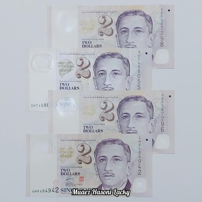 Koleksi Singapura Pecahan 2 Dolar Polymer