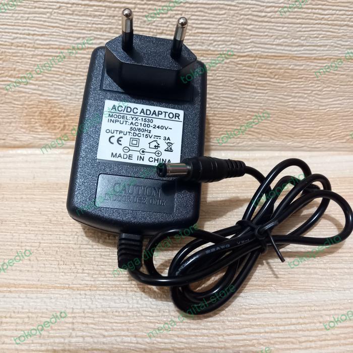 ADAPTOR SPEAKER PORTABLE 15V/3A ORIGINAL ADAPTER YX-1530 PROMO