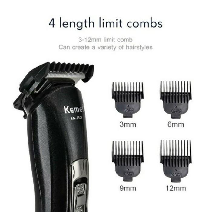 Diskon Clipper Kemei Km-1506 Alat Mesin Cukur Rambut Kumis Jenggot Kemei 1506 Original