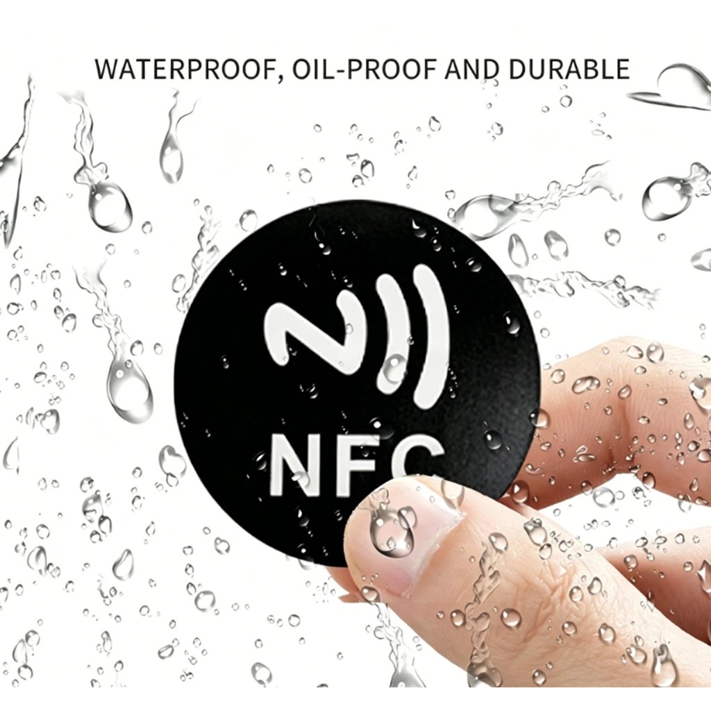 NFC Tags Ntag215 NFC Stickers 13.56 MHZ Rewritable NFC 215 Clear NFC Tags Sticker NFC Labels NFC Wet