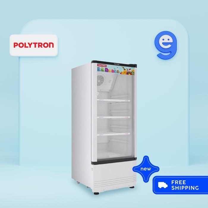 Terlaris POLYTRON Showcase 140 Liter SCN 140X / SCN140X / SCN 140 / 140X - hitam