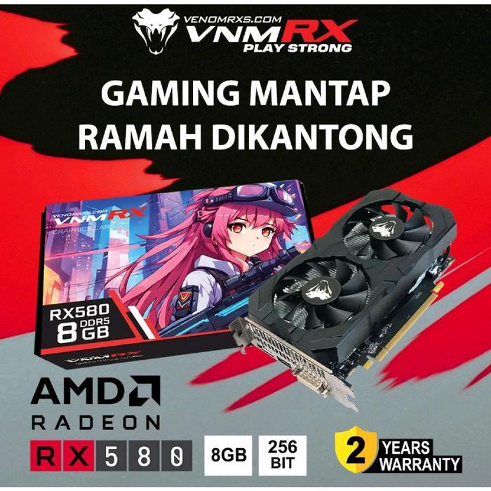VGA AMD RADEON VENOMRX RX 580 8GB 256BIT RX580