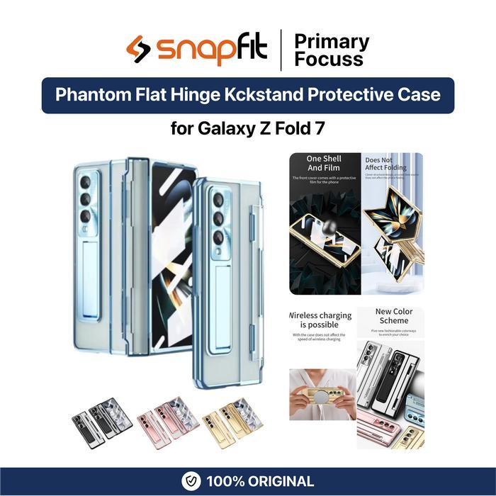Ready SNAPFIT Case for Samsung Galaxy Z Fold 7 Fold7 SNAPFIT Phantom Flat Hinge Engsel Protector 360