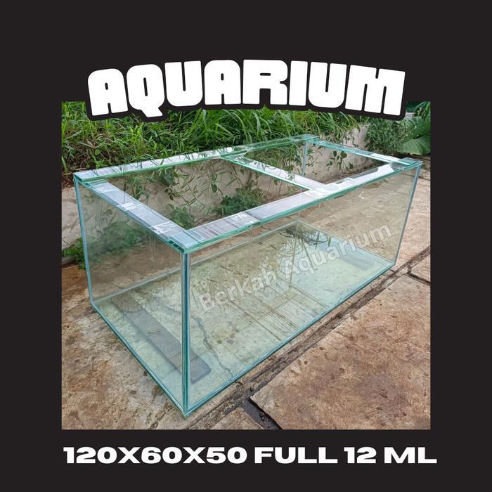 PROMOO Aquarium Kaca 120x60x50 12mm Bening