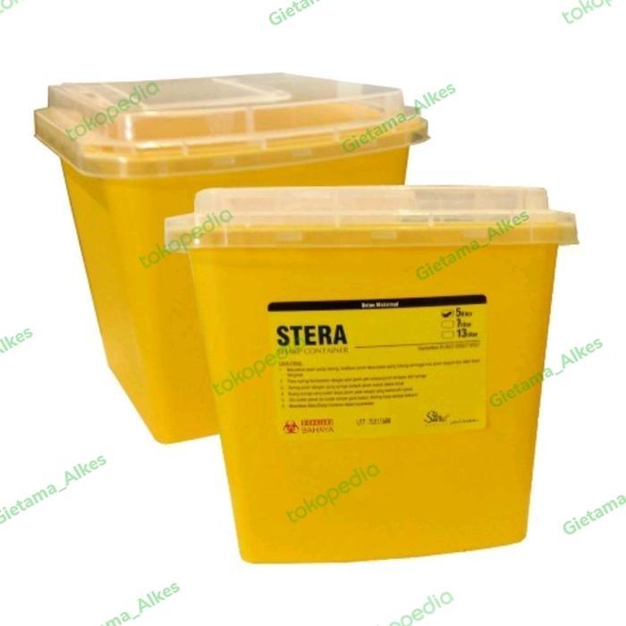 Tempat Sampah Jarum/ Stera Container Box/ Container 5 Liter