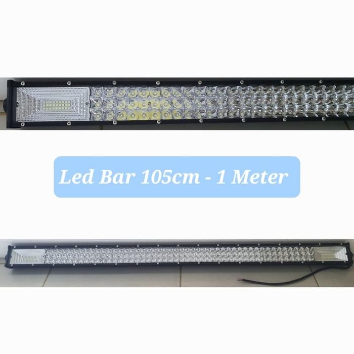 Ready Lampu LED Mobil Lampu Tembak Sorot LED Bar 2 Warna Flash Mobil 105cm LEDBar 105 cm Jeep Off