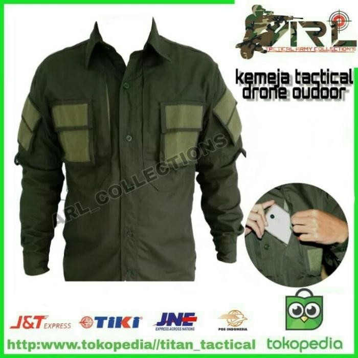 ArlC kemeja tactical drone/kemeja outdoor lapangan /kemeja bdu army HC156TERMURAH
