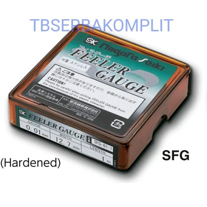 Feeler Gauge SFG-01 0.01mm x 1m Niigata Seiki SK Japan Feeler Gage