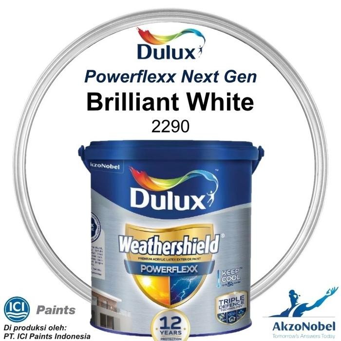 CAT DULUX WEATHERSHIELD POWERFLEXX / BRILLIANT WHITE 2290 / PUTIH