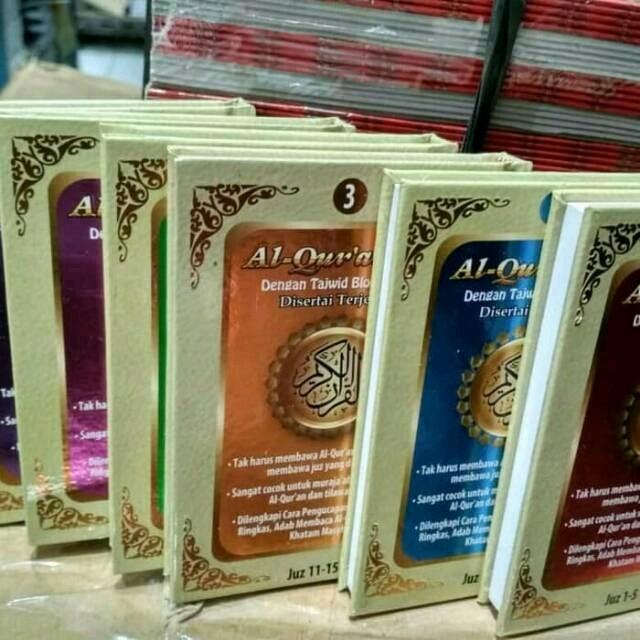 AL QUR'AN TERJEMAH TAJWID PER 5 JUZ HC A6