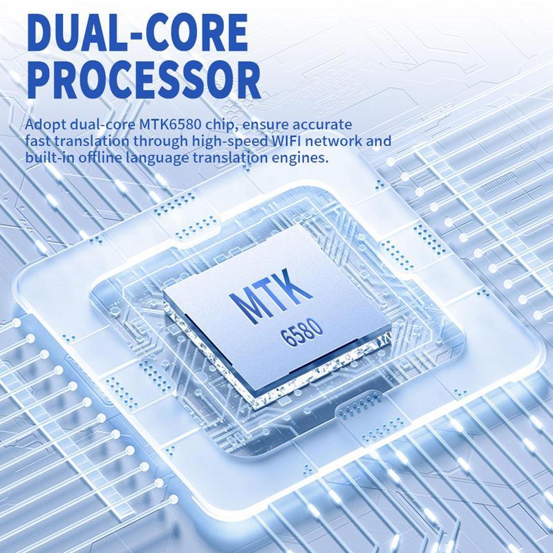 Z6 Portable Voice Translator Electronic Equipment Intelligent Translator Real-Time Recording 138 Lan