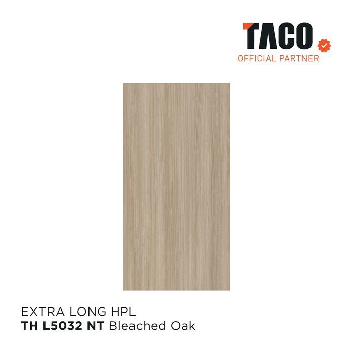 TACO HPL Serat Kayu Panjang 3 Meter Per 1 Lembar 122CM x 305CM - TH L5032 NT Bleached Oak