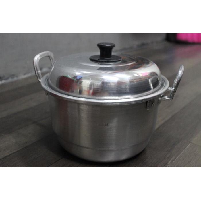 Panci Dandang Steamer Tutup Set 20Cm Jawa Masak Air Serbaguna Kukus