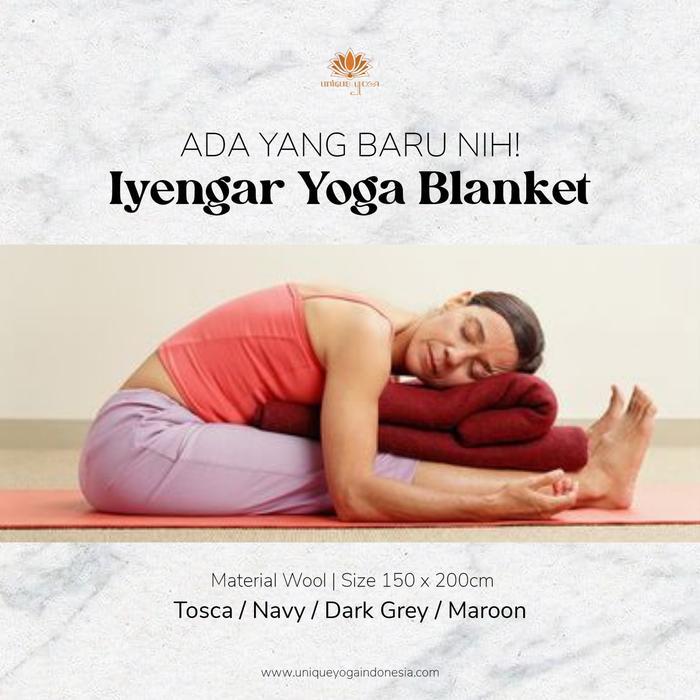 Iyengar Yoga Blanket / Blanket Yoga Wool / Selimut Olahraga Yoga