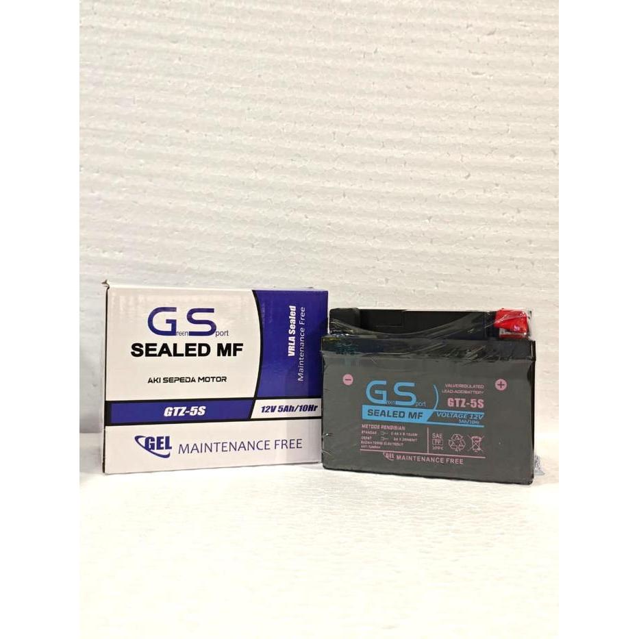 Aki Motor Gs Gtz5S Mf Accu Kering Motorcycle